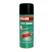 Tinta spray preto 400 ml 52001 premium Colorgin