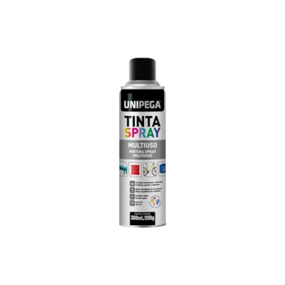 Tinta Spray UG 300ML Preto Fosco 05340112 - Unipega