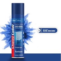 Tinta Spray Uso Geral  400ml Azul Escuro  Chemicolor
