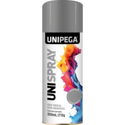 Tinta Spray Uso Geral Alumínio 350ml AES05340154 Unipega