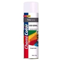 Tinta Spray Uso Geral Branco Brilhante 400ml - Chemicolor - Referência: 680095