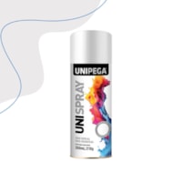 Tinta Spray Uso Geral Branco Fosco 350mL - Unipega