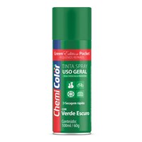 Tinta Spray Uso Geral Verde Escuro 400ml 680087 Chemicolor