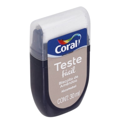 Tinta Teste Fácil 30ml Marrom Biscoito de Amêndoa Coral