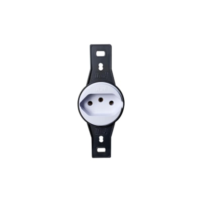 Tomada emb 2P+T PB 10A branco Building