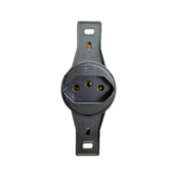 Tomada Embutir Haste 2P+T 10A Preto 9890-6 Building/B-Lux