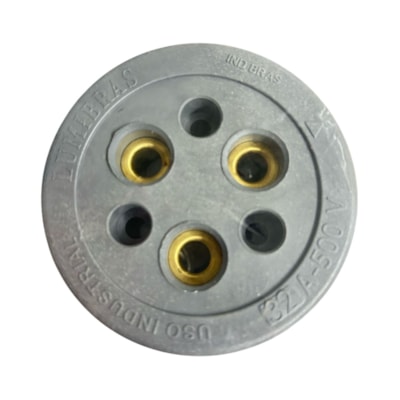 Tomada Industrial 3X32A 500V Cinza 033E.1 Lumibras
