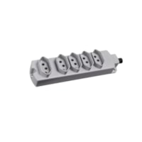 Tomada Múltipla 20A 2P+T Cinza Claro 5 tomadas - Margirius