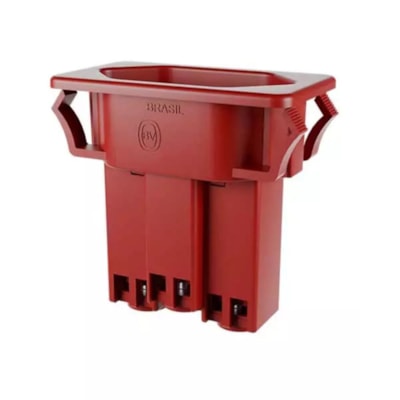Tomada Painel 2P+T PB20A TPA2-3 Vermelho 11067 MarGirius