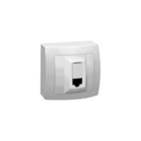 Tomada Para Rede De Informática 2 Rj45 Categoria 6 Com 8 Fios Sistema X - Legrand - Referência: 675047