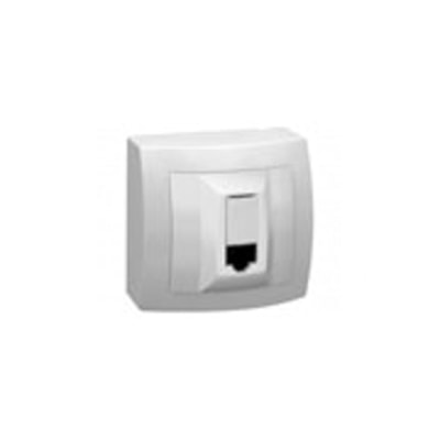 Tomada Para Rede De Informática 2 Rj45 Categoria 6 Com 8 Fios Sistema X - Legrand - Referência: 675047