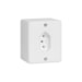 Tomada sobrepor 2P+T 10A 250V box branco Ilumi