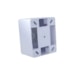 Tomada sobrepor 2P+T 10A 250V box branco Ilumi