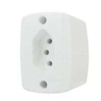 Tomada Sobrepor retangular 2p+t 20A 250V Branco - Ilumi