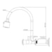 Torneira Cozinha Parede Gourmet Light Cromado Metal - Kelly