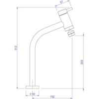 Torneira De Mesa Com Bica Móvel Cromado 1167.C.LNK Deca