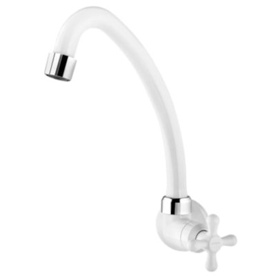 Torneira De Parede Branca Cozinha Maruja Abs - Viqua