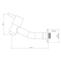 Torneira De Parede C/Arejador Fixo 1/2" Pol 2150 C-59 Kelly