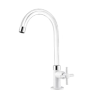 Torneira Mesa P/Cozinha Branco Fienza Cristal 1170319 Viqua
