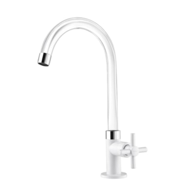 Torneira Mesa P/Cozinha Branco Fienza Cristal 1170319 Viqua