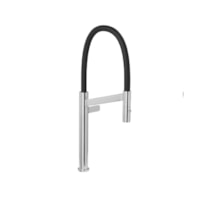 Torneira mesa para cozinha bica alta cromado e preto Deca