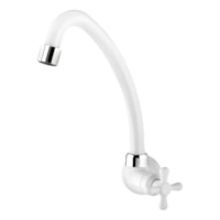 Torneira Para Cozinha Mesa 1/4 Pacific Branco ABS - Viqua