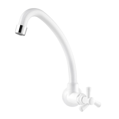 Torneira Para Cozinha Mesa 1/4 Pacific Branco ABS - Viqua