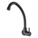 Torneira Para Cozinha Parede Preto Metal 1/2 Light - Kelly