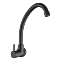 Torneira Para Cozinha Parede Preto Metal 1/2 Light - Kelly