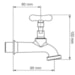 Torneira Para Jardim Cromado Metal 1/2 ABS - Ribeiro Metais