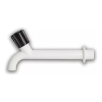 Torneira Pia Longa Parede Plastico Branco 1/2 - Mac Loren