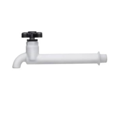 Torneira Pia Longa Parede Plastico Branco 1/2 - Mac Loren