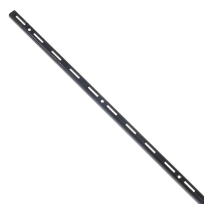 Trilho Simples em Aço Preto 150cm para Prateleira Ordenare