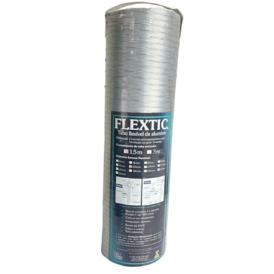 Tubo Alumínio Flex D100X1,5m Flextic 03003000001 WestaFlex