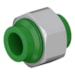 União Dupla Irrigação Verde 25mm Polipropileno - Tigre