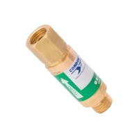 Valvula corta fogo 9/16" oxigênio para regulador Condor