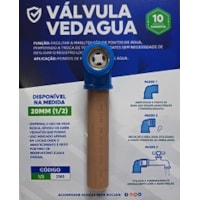 Válvula Veda Água 1/2" Branco - Estrela