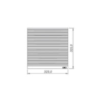 Veneziana com Filtro 325x325mm Unikey 6-311-005