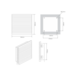 Veneziana com Filtro PE204 – 204x204mm Unikit