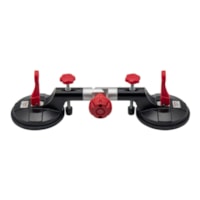 Ventosa Dupla Articulada 100kg 120mm Preto Plastico - Cortag