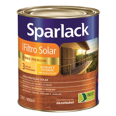 Verniz Triplo Filtro Solar Brilho Natural 900ml - Sparlack - Referência: 5203098